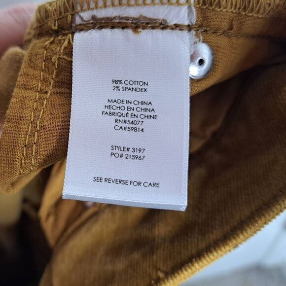 Cabi Women's Umber Skinny Cords Style 3197 Corduroy Pants size 6 - Picture 9 of 9